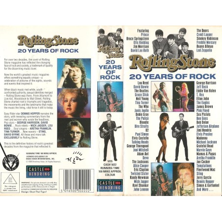 Rolling Stones 20 Years Of Rock [VHS]