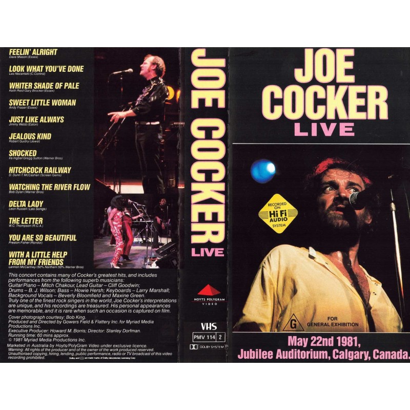 Joe Cocker - Live [VHS]