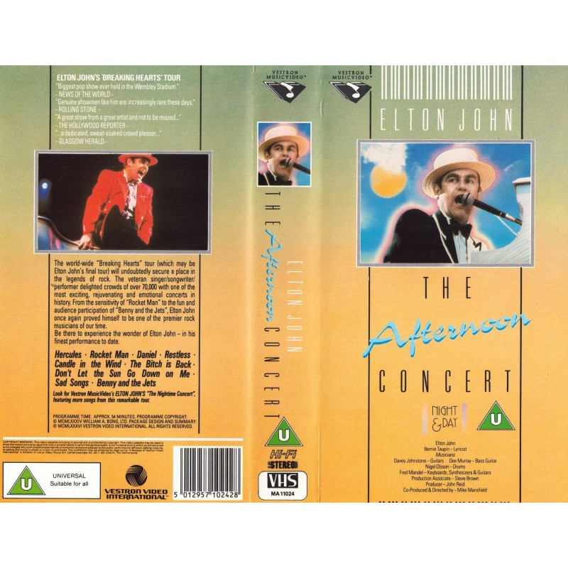 Elton John – The Afternoon Concert [VHS]