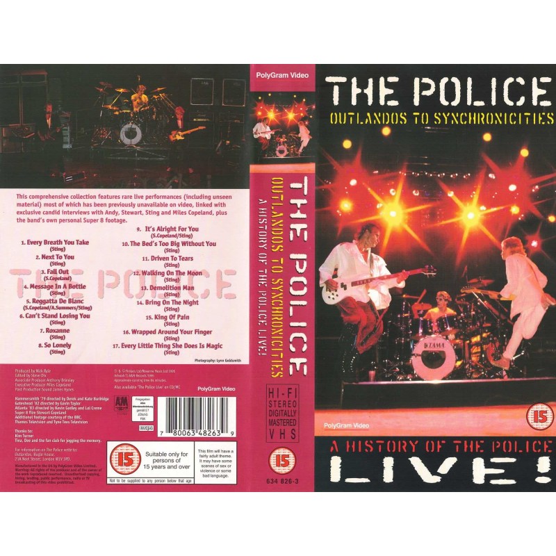 The Police - Outlandos To Synchronicity A History Of The Police [VHS]