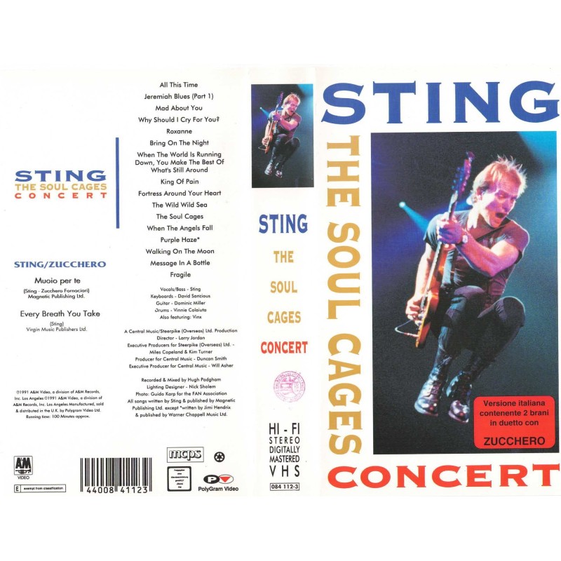 Sting - The soul cages [VHS]