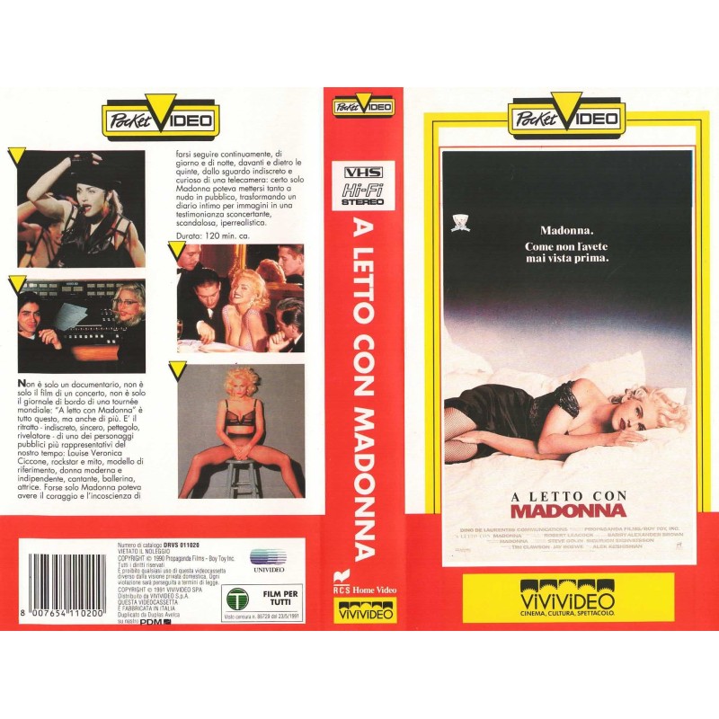 A letto con Madonna [VHS]