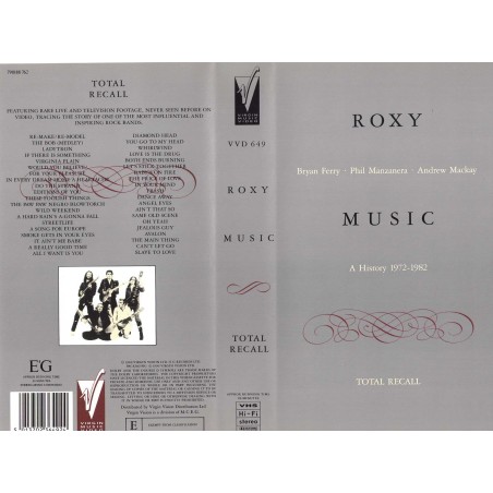 Roxy Music - A History 1972-1982 [VHS]