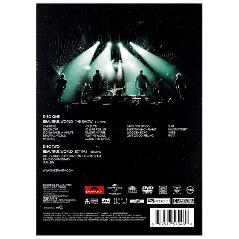 Take That - Beautiful World Live (Digipack) (2 Dvd) (Limited)